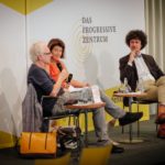 Innocracy 2018_Panel discussion with Patrizia Nanz and Claus Leggewie. Picture: Jakob&Alex, 2018